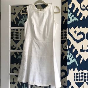 Sail to Sable white dress with trim